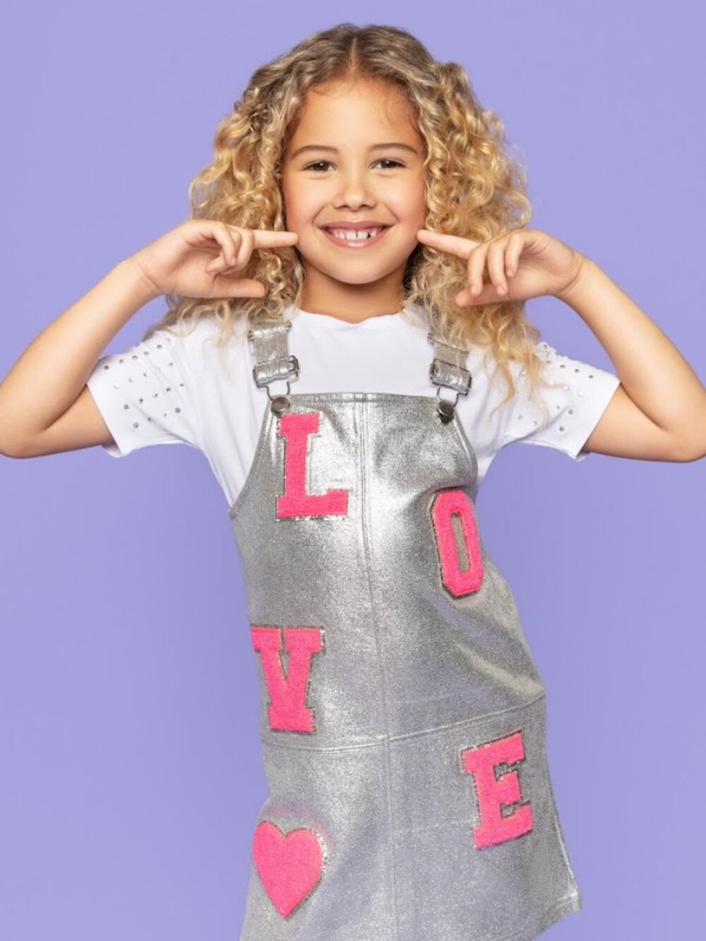 Mia Love Silver Overall Dress